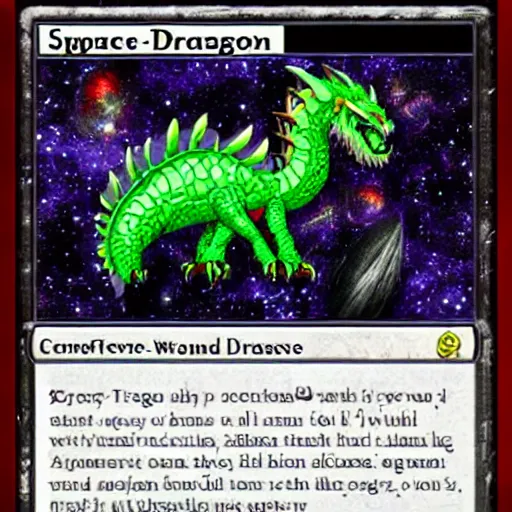 Prompt: crazy space dragon