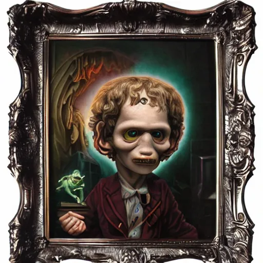 Image similar to Prometheus painting by Mark Ryden and Todd Schorr highly detailed