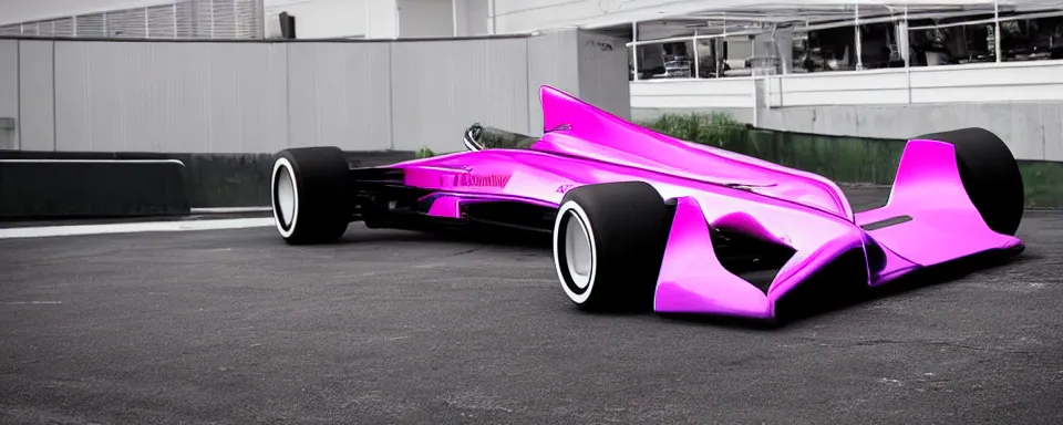 Image similar to synthwave formula one car