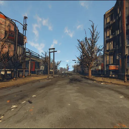 Prompt: Eindhoven in Fallout 4