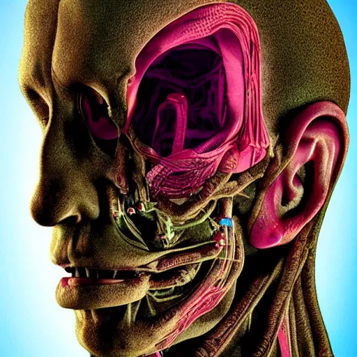 Image similar to deformed human body, trypophobic by David Cronenberg, detailed, high quality, cine colors