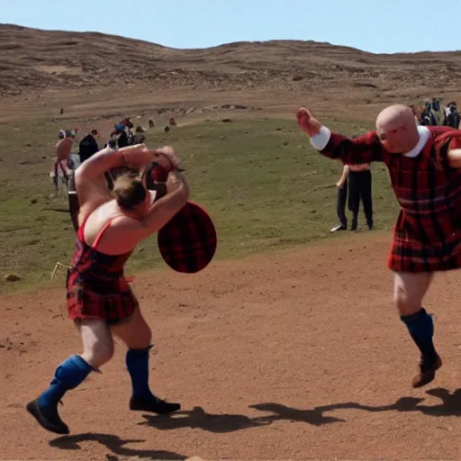 Image similar to highland games on mars