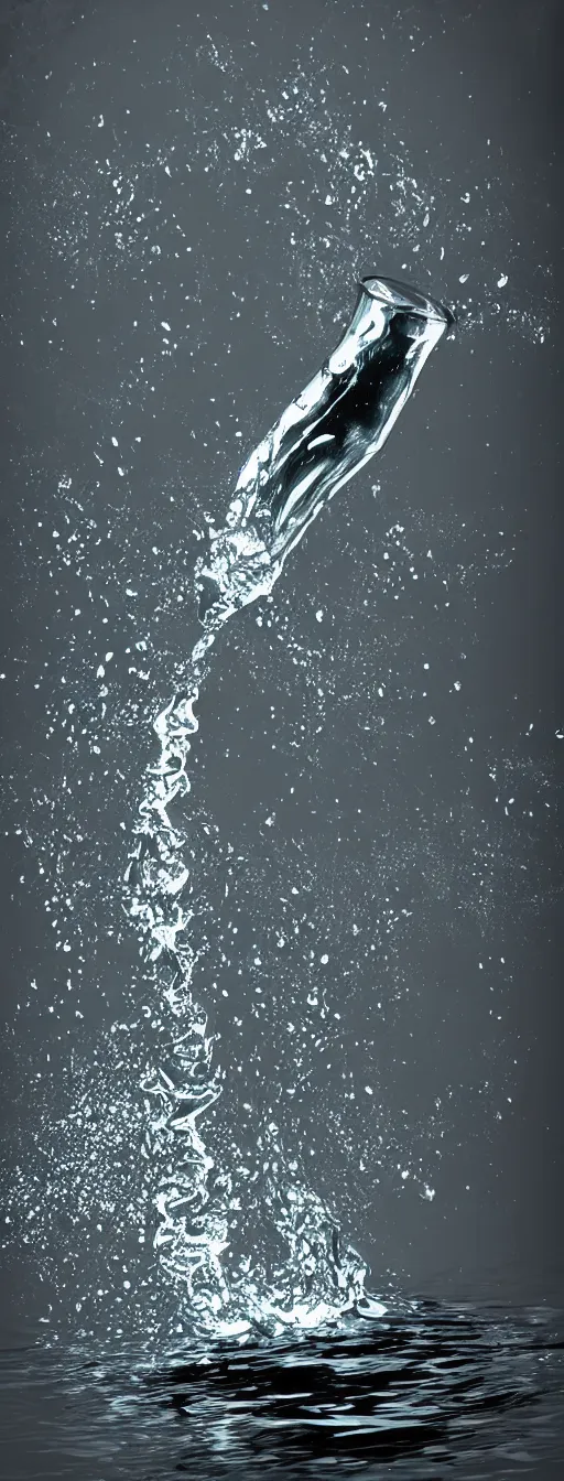 Image similar to water tornado, photorealistic, highly detailed, sharp focus