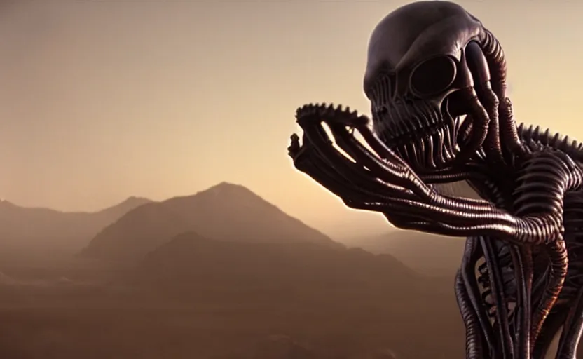 Image similar to alien facehugger tupac vfx film