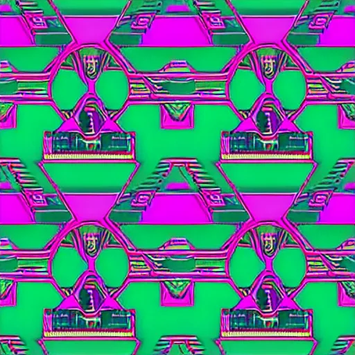 Image similar to lofi vaporwave retro futurism album artwork pattern design texture