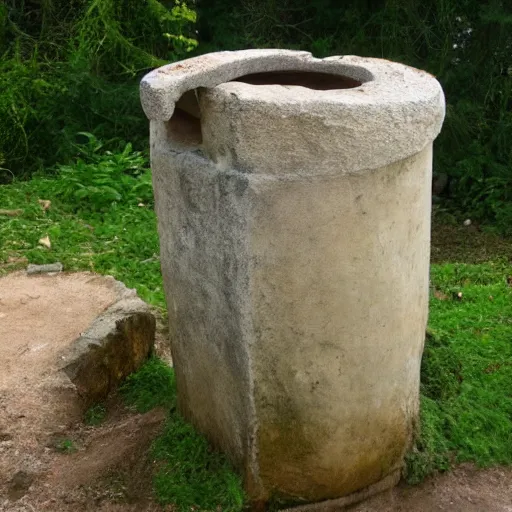 Image similar to Toilet from the stone age