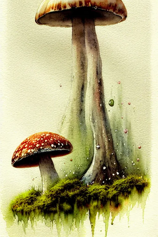 Image similar to soft text and muted colors!!!!!!!!!!! ( ( ( ( watercolor giant flowers, giant mushrooms, moss granular dripping running. ) ) ) ) ) by jean baptiste monge!!!!!!!!!!!!!!!!!!!!!!!!!!!!!!