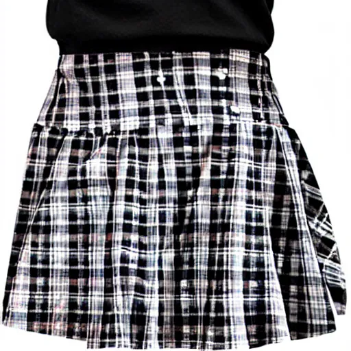 Image similar to female model teenage punk rock photography plaid skirt band shirt