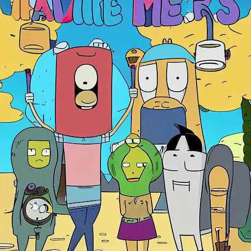 Image similar to adventure time in the style of bob's burgers