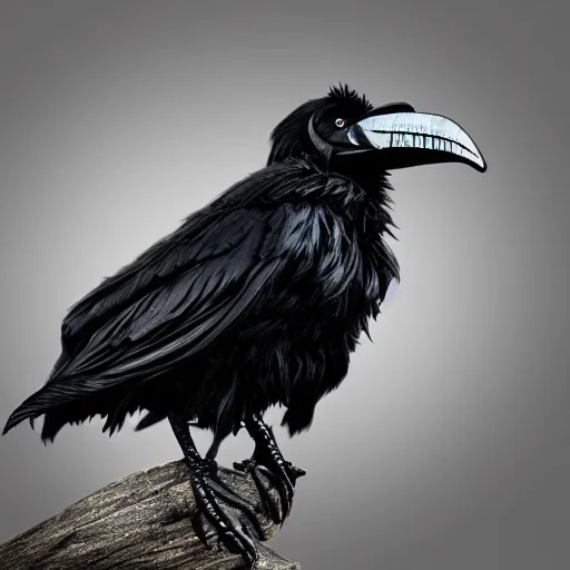 Image similar to dark raven with skull