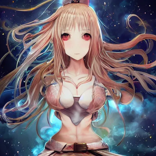 Image similar to “ anime, full body, cute, female, a slender pretty girl wielding a huge hammer, highly intricate detailed, light and shadow effects, intricate, highly detailed, digital painting, art station, concept art, smooth, sharp focus, illustration, advanced digital anime art, the most beautiful thing in the real world, so detailed that the ai drew it ”