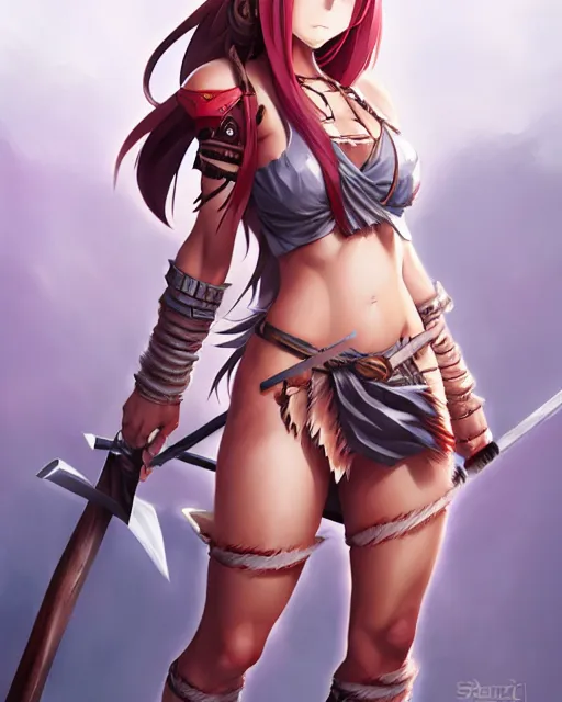 Anime Warrior, female, sexy, cute, warrior, girl, blade, anime