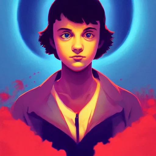 Image similar to face icon stylized minimalist stranger things, loftis, cory behance hd by jesper ejsing, by rhads, makoto shinkai and lois van baarle, ilya kuvshinov, rossdraws global illumination