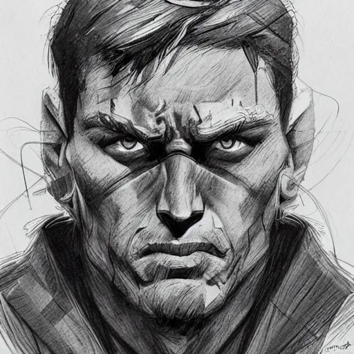 ArtStation - Man Portrait, traditional art, no ai