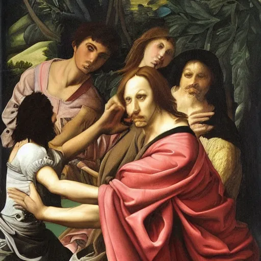 Image similar to Renaissance painting of Playboi Carti, detailed, realistic