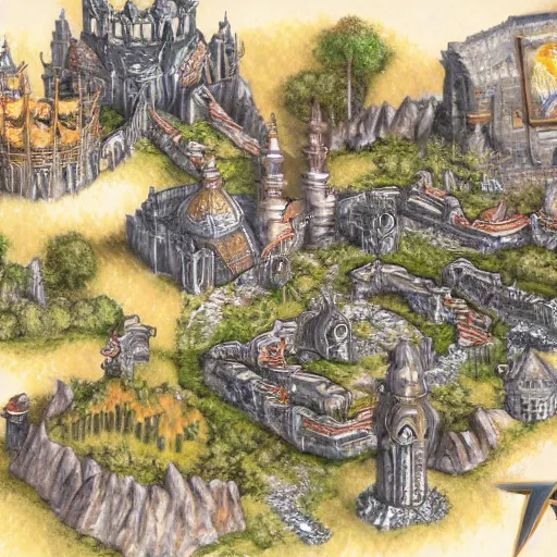 Image similar to ultima online concept art