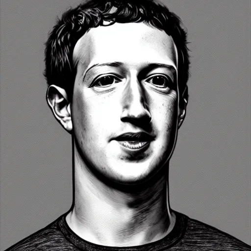 Image similar to mark zuckerberg by Keith Thompson