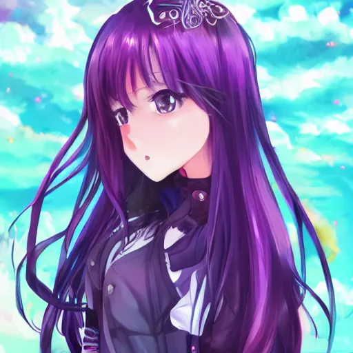 Prompt: advanced full body digital anime art:: cute short anime girl cobra amalgamation , very long violet hair, purple watery eyes, full round face , wearing a Pareo :: cinematic lighting, very high detail, trending on pixiv :: WLOP, RossDraws, RuanJia, James Jean, Andrei Riabovitchev, Totorrl, Marc Simonetti, Visual Key, and Sakimichan