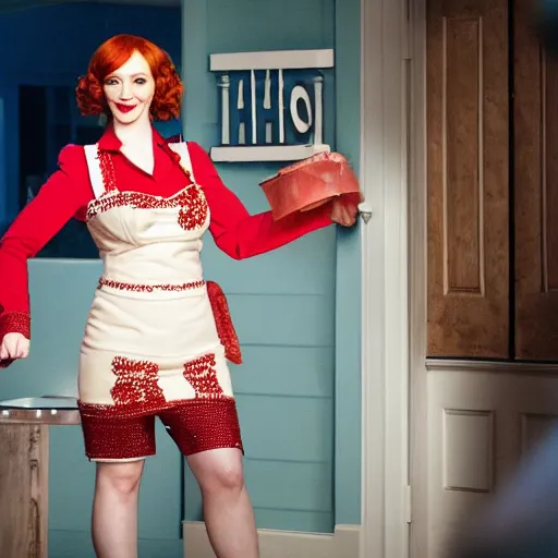 Image similar to christina hendricks as hostess,