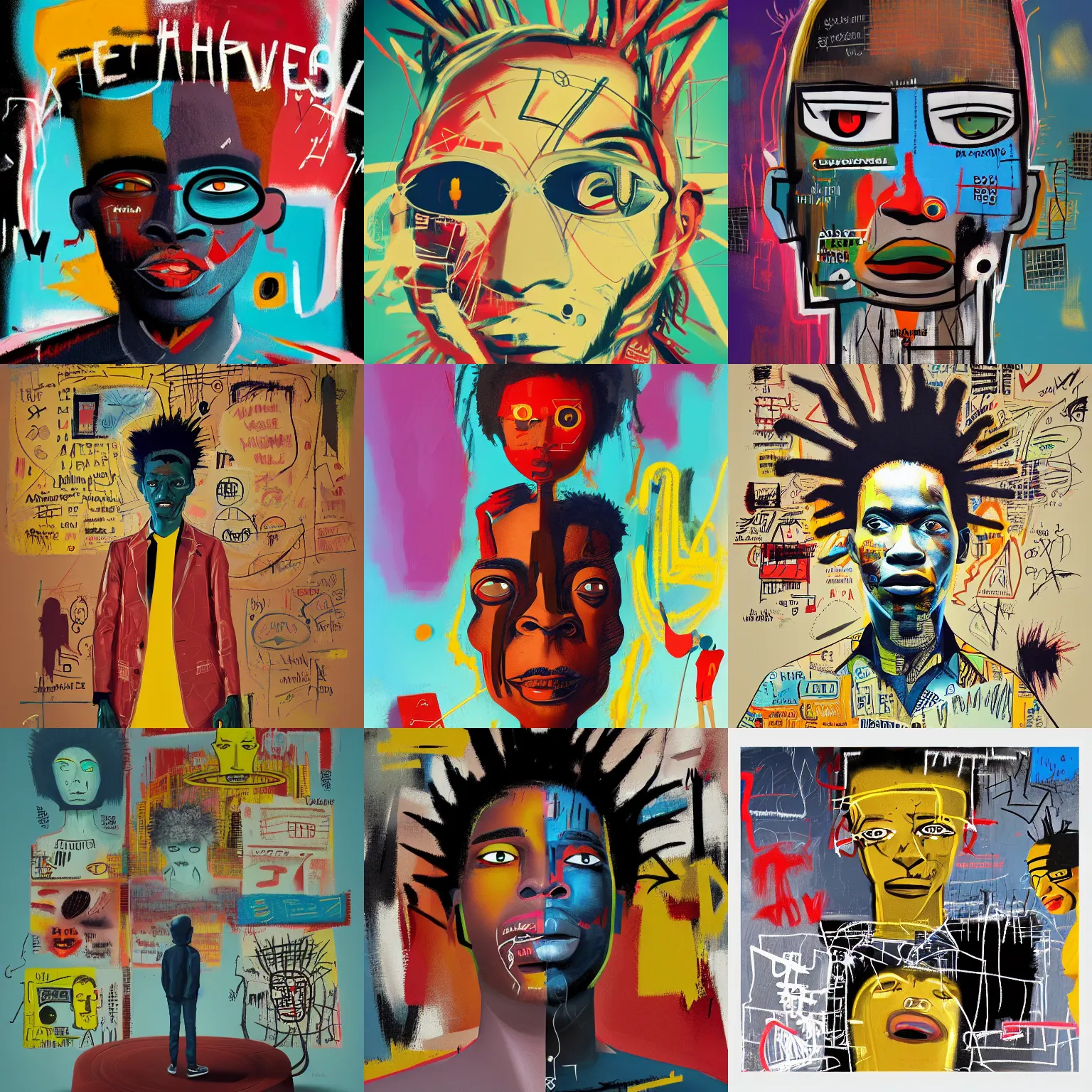 Image similar to the metaverse, by aboudia, jean - michel basquiat and genesis tramaine, trending on artstation, cgsociety, deviantart