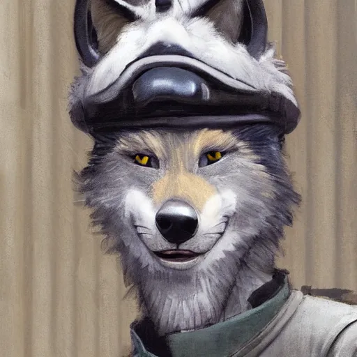 Prompt: new york city portrait of furry anthro anthropomorphic grey wolf head animal person fursona wearing clothes nypd traditional police uniform in the alley, sunny day, digital art by Nerdrum John, William Waterhouse, Winslow Homer, Alex Heywood, Jordan Grimmer, Darren Quach, Greg Rutkowski, Simon Stalenhag, trending on Artstation, CGSociety