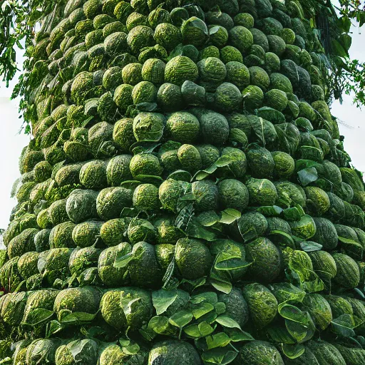 Image similar to [ emma watson ] as an avacado tree | tall tree | large garden | hyper realistic rendering | canon eos r 3, f / 1. 4, iso 2 0 0, 1 / 1 6 0 s, 8 k, raw, unedited, symmetrical balance, in - frame