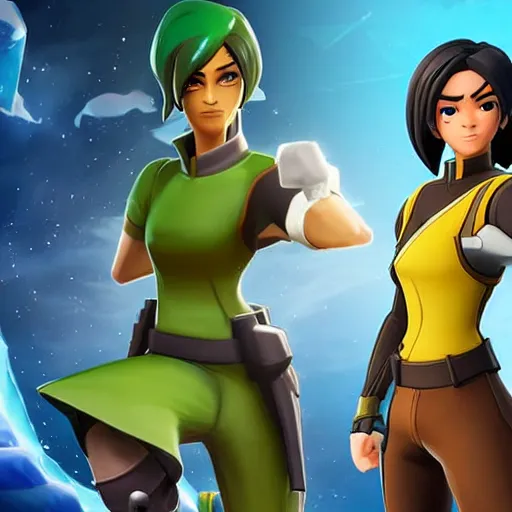 Image similar to toph beifong in fortnite, character render, full body shot, highly detailed, in game render