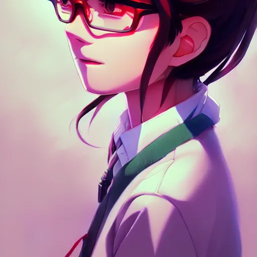 Image similar to portrait sidewalk studio ghibli studio key hideaki anno sakimichan stanley artgerm lau rossdraws james jean marc simonetti elegant highly detailed digital painting artstation pixiv