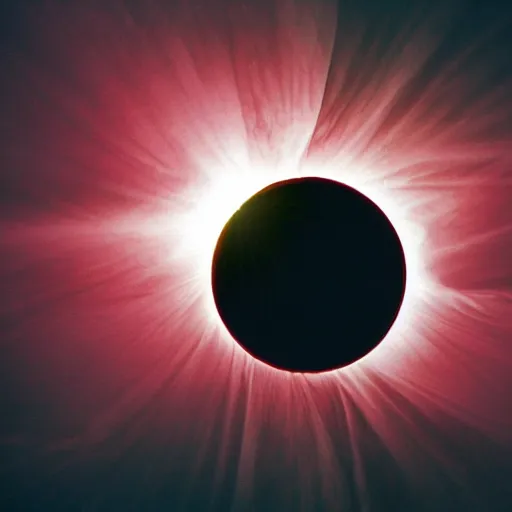 Prompt: solar eclipse, god rays, hd photo