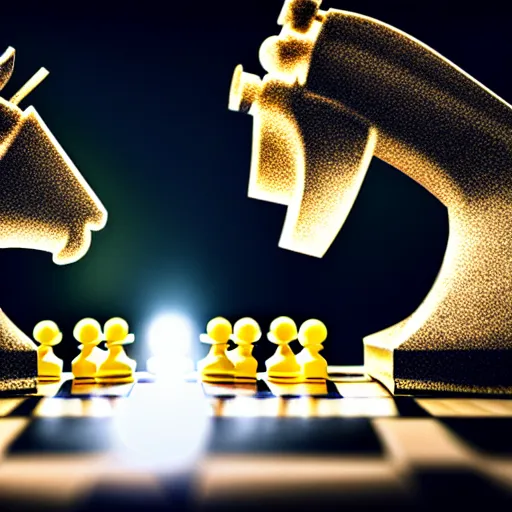 Image similar to chess pawns fighting each other ultra realistic, lens flare, atmosphere, glow, detailed, intricate, full of colour, cinematic lighting, trending on artstation, 4 k, hyperrealistic, focused, extreme details, unreal engine 5, cinematic, masterpiece, ultra realistic, hyper realistic, highly detailed, sharp focus, digital art