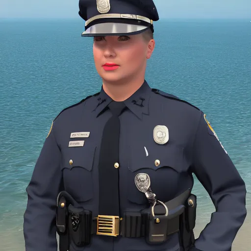 Prompt: officer k beach ultra realistic photorealistic highly detailed high quality 8 k