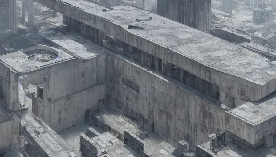 Prompt: big height brutalist imperial military base, drawing architecture, very long shot, top angle, imperial architecture in rogue one, pritzker architecture prize, brutalism architecture, jan urschel, greig fraser