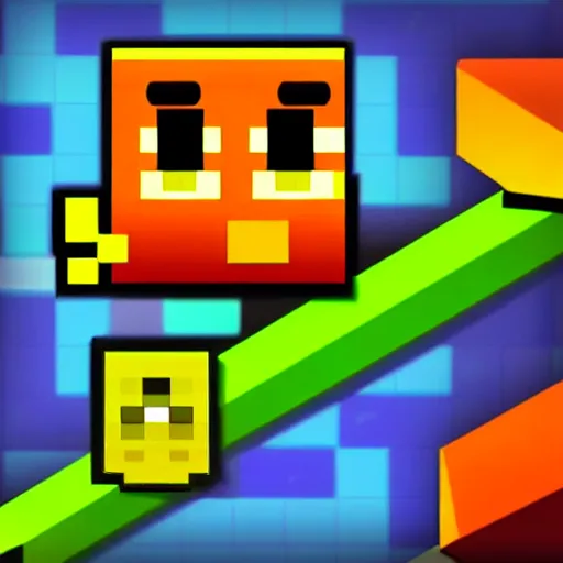 Image similar to Geometry Dash,