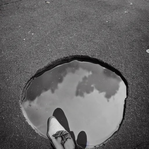 Image similar to photography of puddle shaped like human