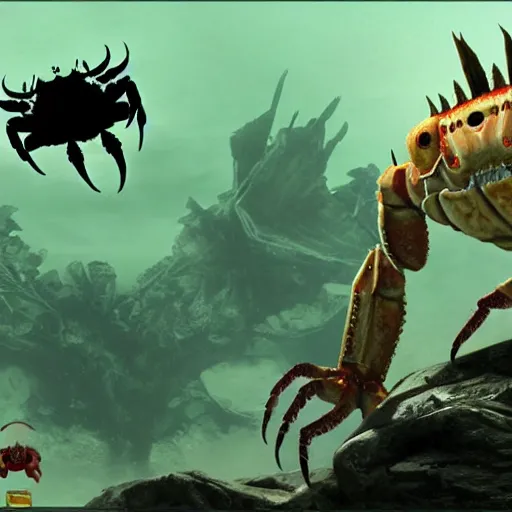 Image similar to crab monster, video game