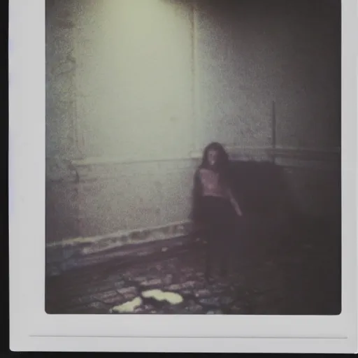 Image similar to polaroid by andrei tarkovsky and stephen gammell, surreal vogue photo shoot inside ruined theater, rim light, shot at night with studio lights, liminal space, photorealistic, high definition, technicolor, award - winning photography, masterpiece, amazing colors,