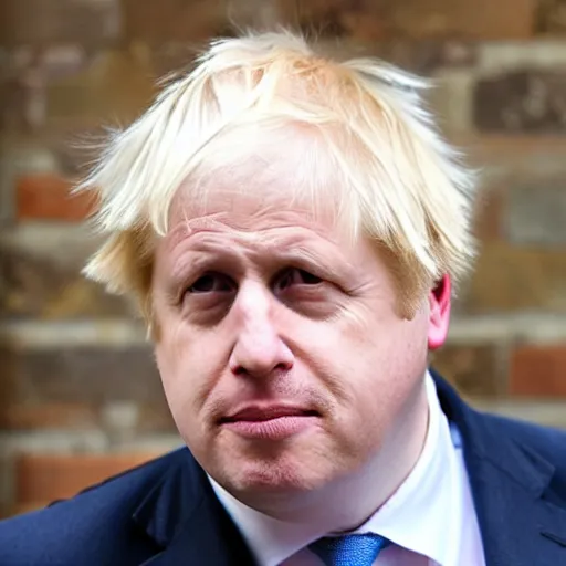 Image similar to Boris johnson in style of alegria