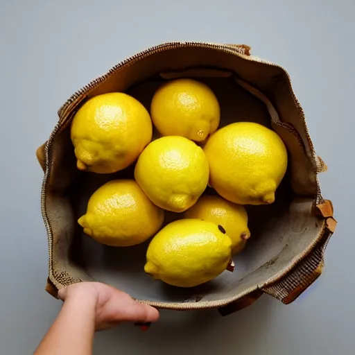 Image similar to chest full of lemons, beautiful light