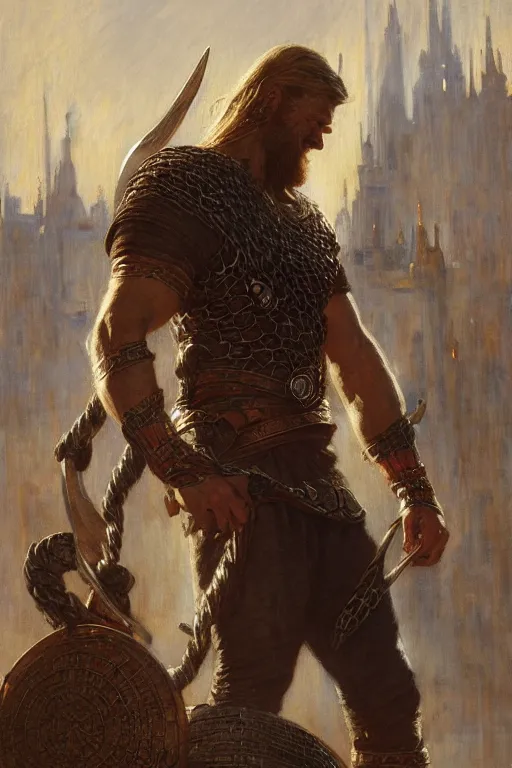 Prompt: viking spiderman, highly detailed painting by gaston bussiere, craig mullins, j. c. leyendecker 8 k