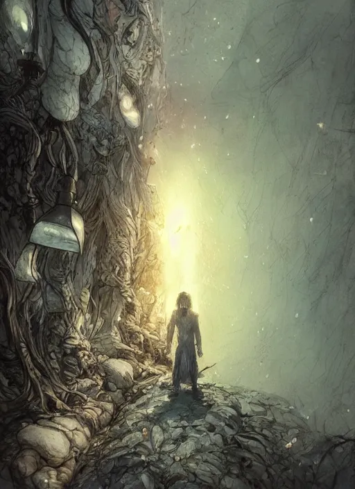 Image similar to portrait, the rabbit hole leading to Wonderland, watercolor, dramatic lighting, cinematic, establishing shot, extremely high detail, foto realistic, cinematic lighting, pen and ink, intricate line drawings, by Yoshitaka Amano, Ruan Jia, Kentaro Miura, Artgerm, post processed, concept art, artstation, matte painting, style by eddie mendoza, raphael lacoste, alex ross