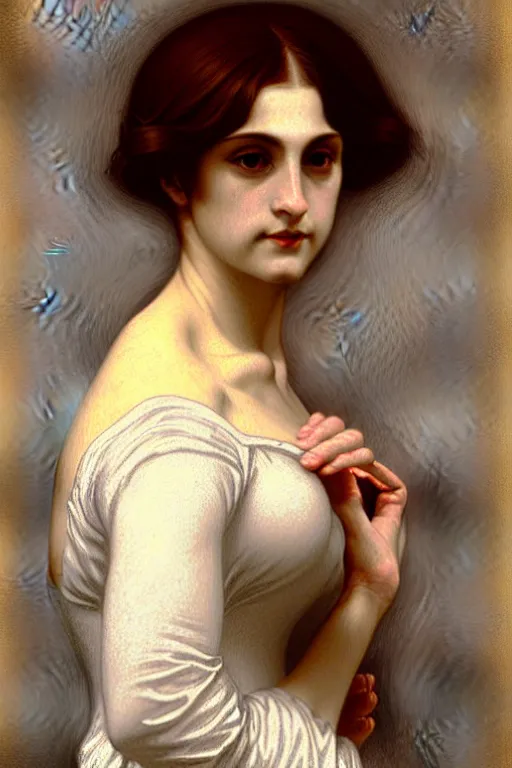 Image similar to victorian lady, painting by rossetti, bouguereau, detailed art, artstation