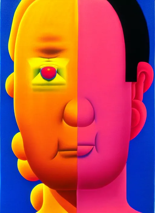 Image similar to person by shusei nagaoka, kaws, david rudnick, airbrush on canvas, pastell colours, cell shaded, 8 k