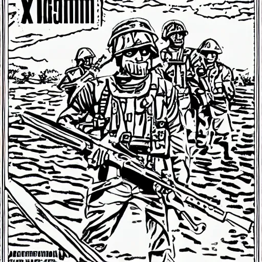 Image similar to Vietnam War coloring book