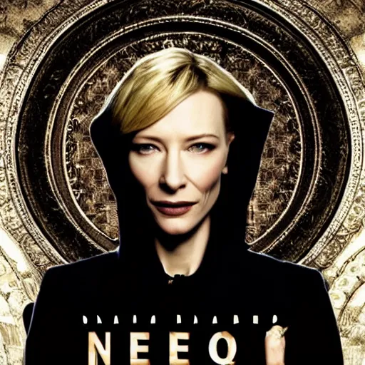 Prompt: cate blanchett , neo gothic, movie poster,