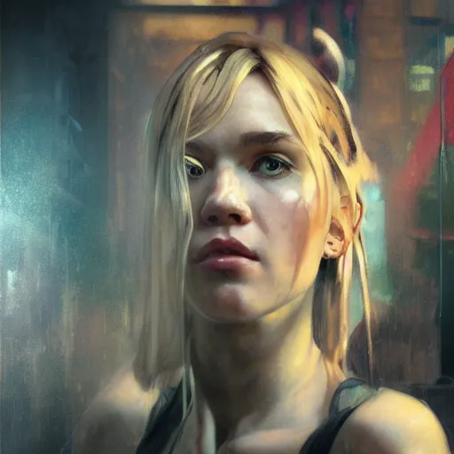 Image similar to really old hanna montana, full figure, long shot hyperrealistic portrait, bladerunner street, art of elysium by jeremy mann and alphonse mucha, fantasy art, photo realistic, dynamic lighting, artstation, poster, volumetric lighting, very detailed face, 4 k, award winning