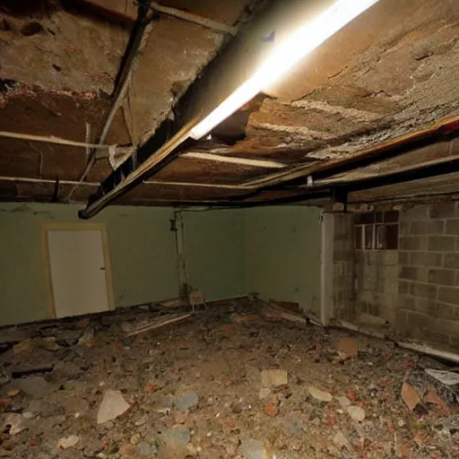 Image similar to abandoned basement, craigslist photo