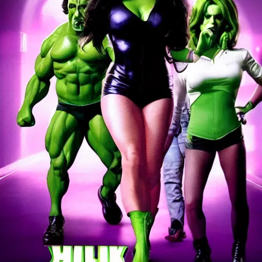 Prompt: promotional photo of al pacino as she-hulk in the tv series she-hulk (2022),
