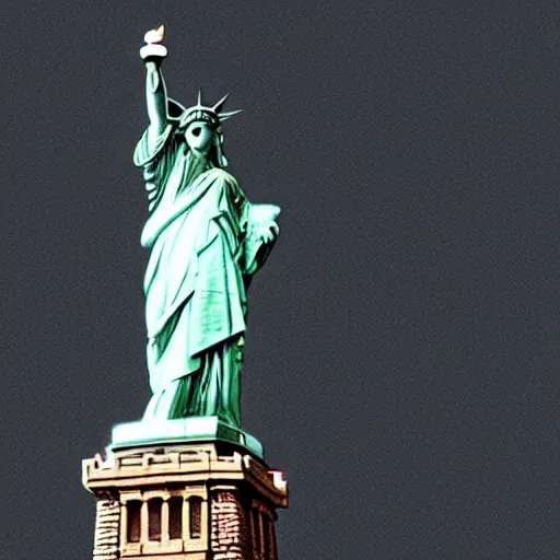 Image similar to The Statue of Liberty dabbing