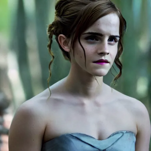 Image similar to still of emma watson in the hunger games