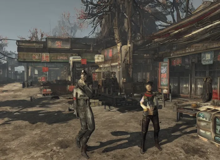 Prompt: china in fallout 4